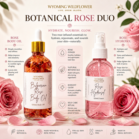 Bulgarian Rose Oil – 100% Organic- Fast Absorbing Botanical Body Oil