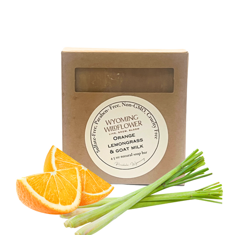 Orange Lemongrass Goat Milk Natural Soap Bar