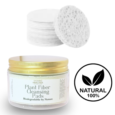Plant Fiber Cleansing Pads- 100% Natural, Biodegradable, Deep Cleanse, Gentle Exfoliation