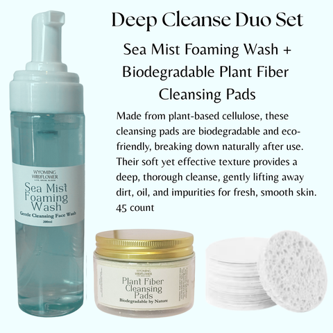 Plant Fiber Cleansing Pads- 100% Natural, Biodegradable, Deep Cleanse, Gentle Exfoliation
