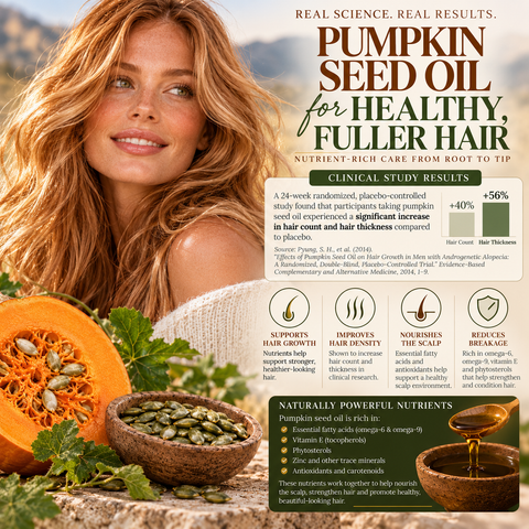 Organic Pumpkin Seed Oil for Skin and Hair- Unrefined & Cold-Pressed