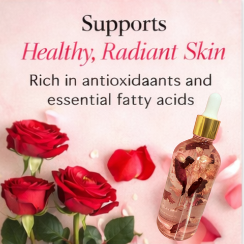 Bulgarian Rose Oil – 100% Organic- Fast Absorbing Botanical Body Oil