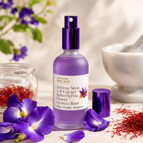 Saffron Stem Cells + Butterfly Pea Flower + Licorice Root Toner- Brighten & Balance