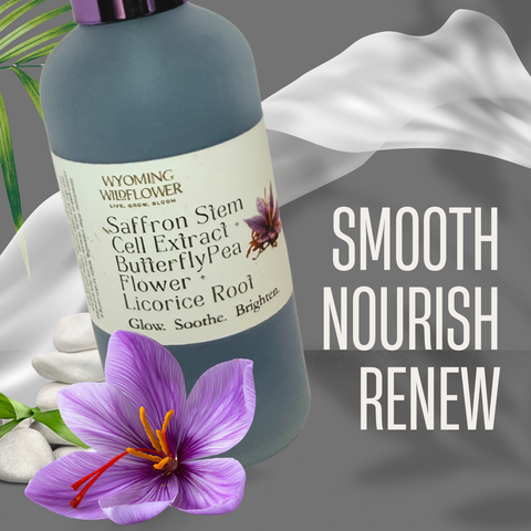 Saffron Stem Cells + Butterfly Pea Flower + Licorice Root Toner- Brighten & Balance